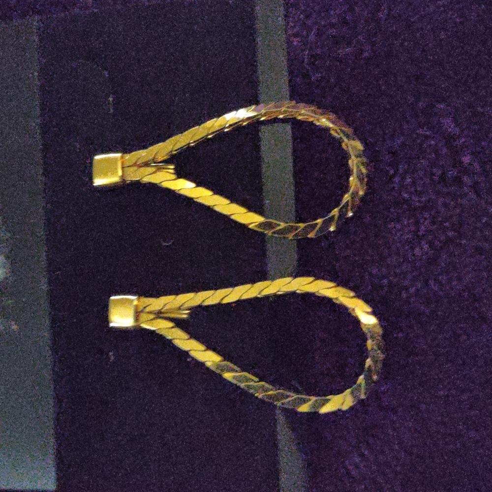 Vintage Monet Teardrop Rope earrings